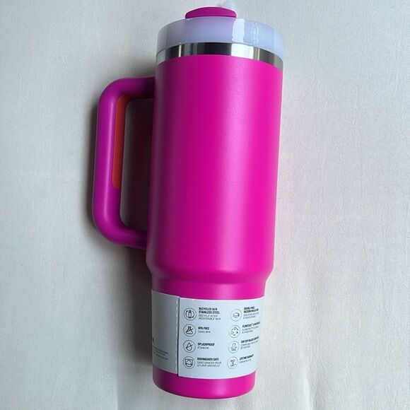 Stanley Pink Quencher H2.0 FlowState Stainless Steel 30 OZ - Picture 11 of 15